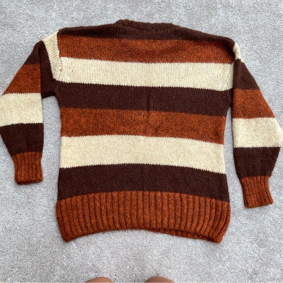 Urban Outfitters Rust and Burgundy Striped Knit Sweater - Picture 2 of 4